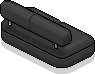 Schwarzes Sofa Iced