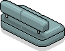 Aquamarinblaues Sofa Iced
