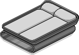 Weisses Mode-Doppelbett