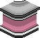 Pinkfarbene Eckbar