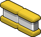 Gelber Raumteiler Iced