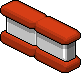 Roter Raumteiler Iced