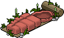 Roter Schlafsack