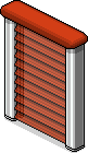 Rotes Rolltor Iced