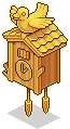 Goldene Kuckucksuhr
