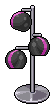 Cubie Stehlampe (lila)