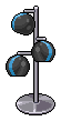 Cubie Stehlampe (blau)