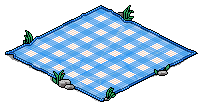 Picknickdecke in Blau