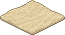 Weißer Sand mit Weihnachtsschmuck
