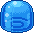 Blauer Fruchtgummi-Hocker