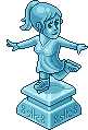 Schlittschuhläuferstatue