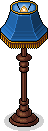 Blaue Lampe