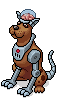 Cyber der Cyborg-Hund